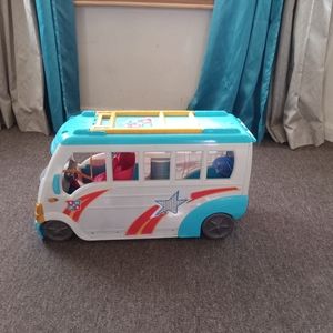 Barbie mobile bus/car camper trailer 😍 🔥.